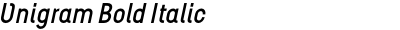 Unigram Bold Italic